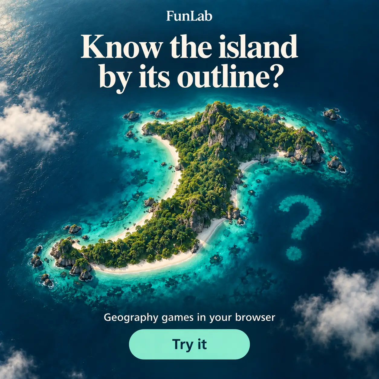 FunLab: know the island by its outline? Geography games in your browser.